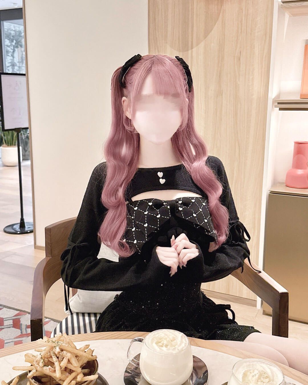 ビッグリボンガーター風アンサンブルトップス グレー | ファッション