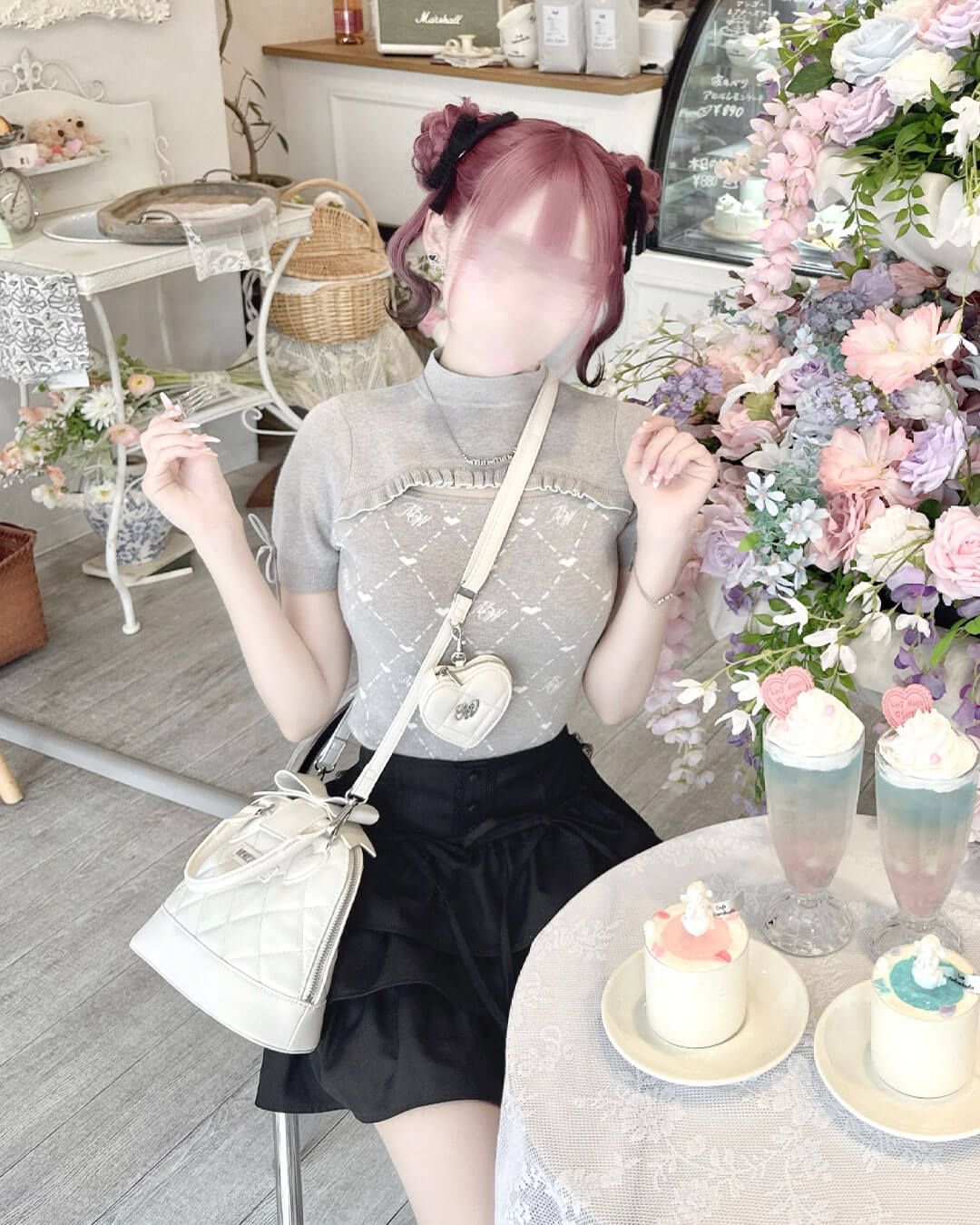 MWモノグラムトップス ピンク | ファッション通販＆メディアMyColor