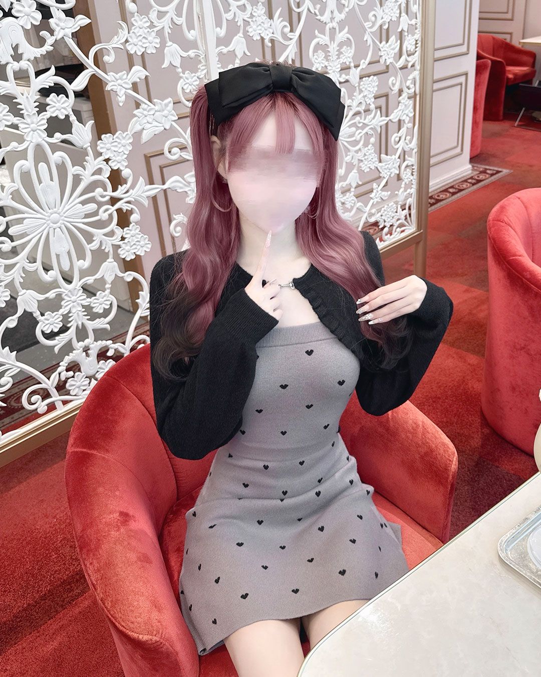 Luv シャギーアンサンブルワンピース Luv シャギーアンサンブルワンピース ブラック | ファッション通販