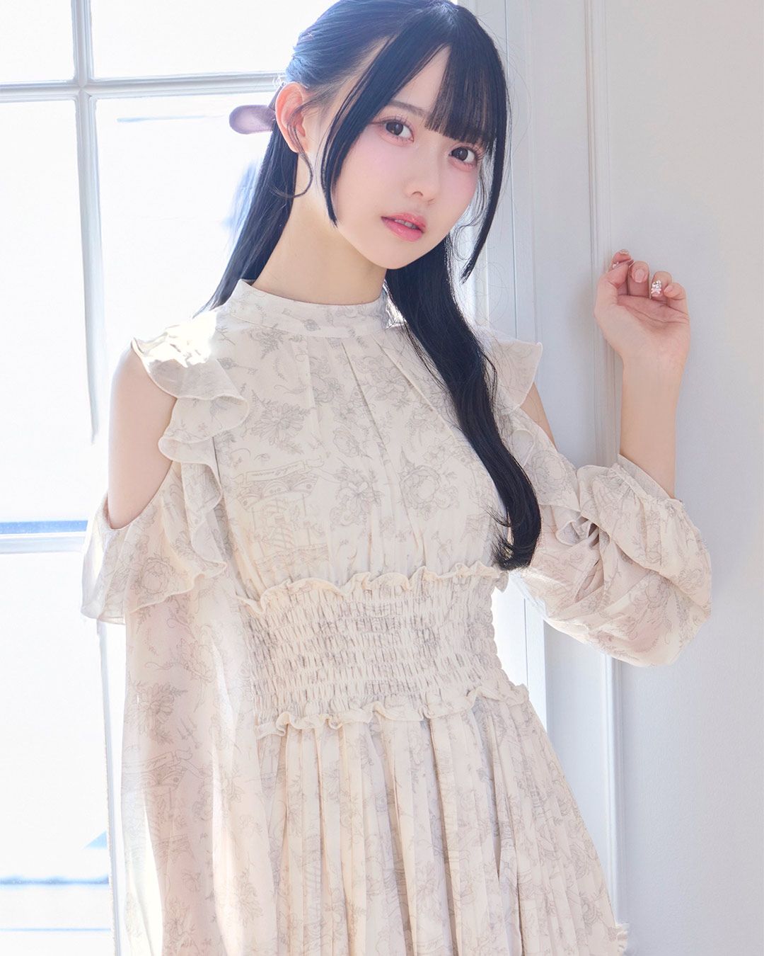 michellMacaron ロイヤルフルールフリルワンピース ミシェルマカロン ロイヤルフルール ロングワンピース フリル