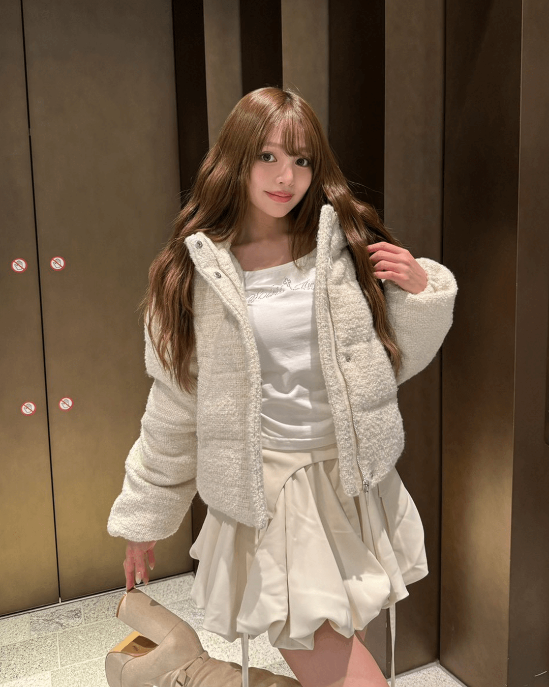 再お値下げ！！LOHEN バルーンスカート ガーターバルーンスカート オフホワイト | ファッション通販＆メディア