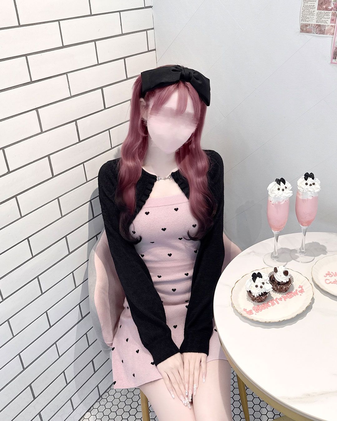 Luv シャギーアンサンブルワンピース ブラック | ファッション通販