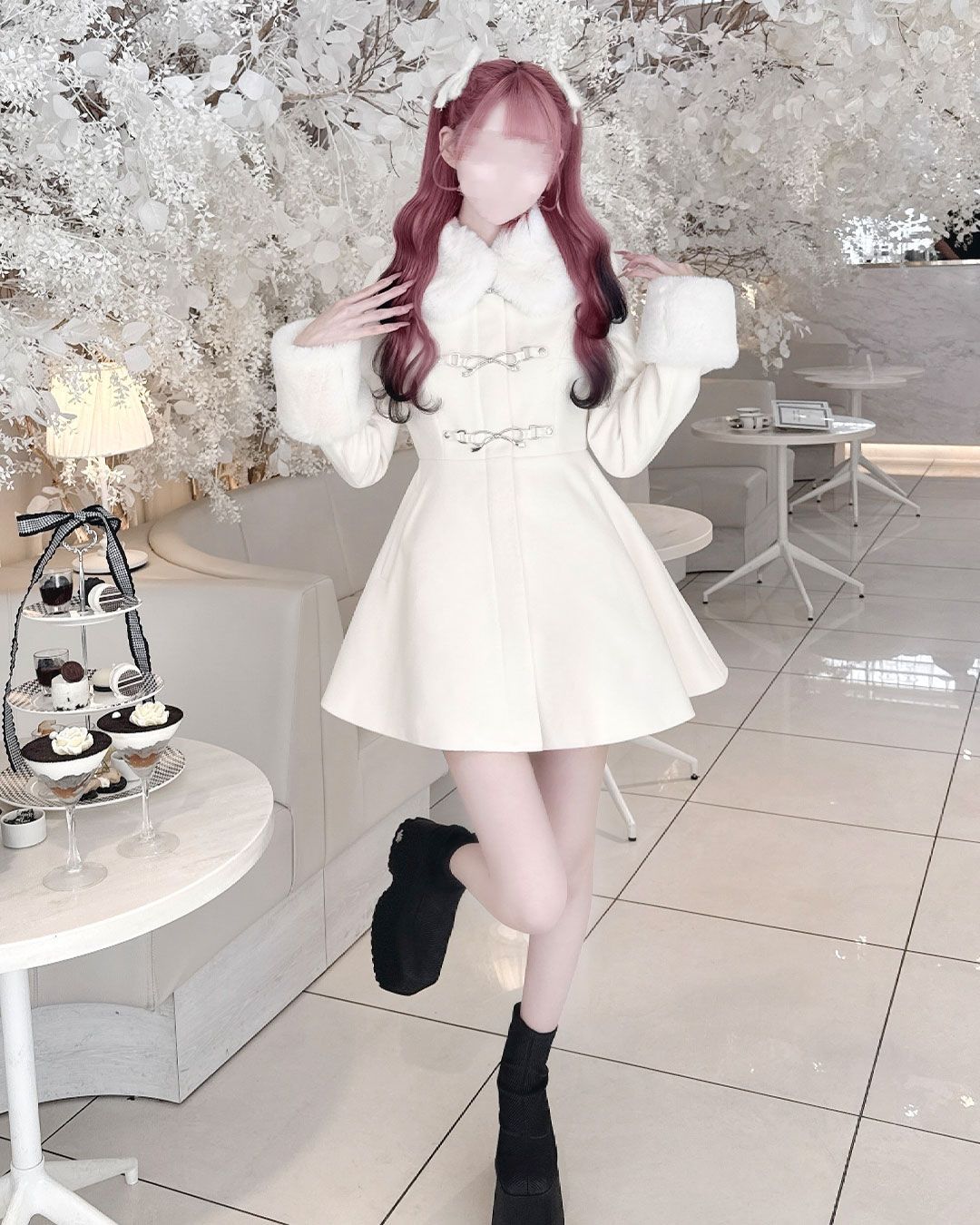 リボンビットコート ブラック | ファッション通販＆メディアMyColor