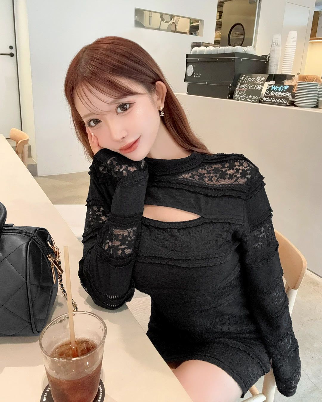 フリルレースミニワンピース