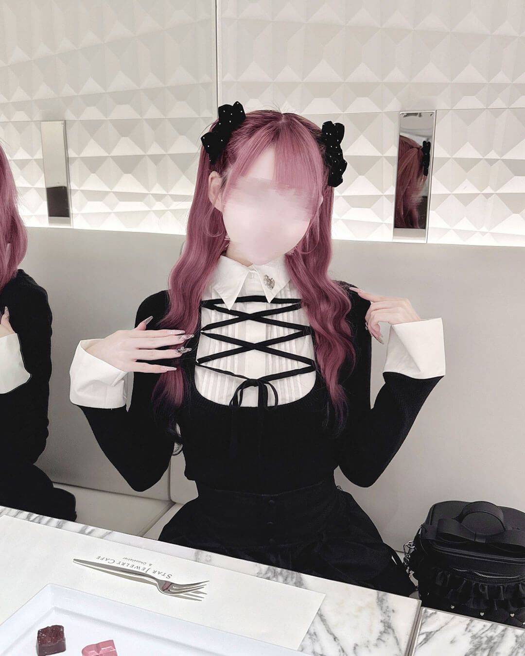 レースアップドッキングトップス グレー | ファッション通販＆メディア