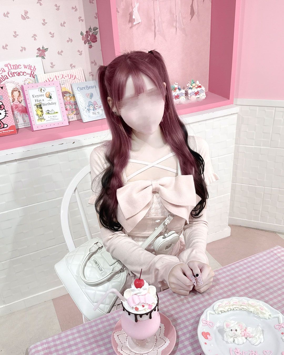 michellMacaron【HONEYMEW】ビッグリボンアンサンブルトップス f97f7ae9f17dfa847362f39e4b2a89