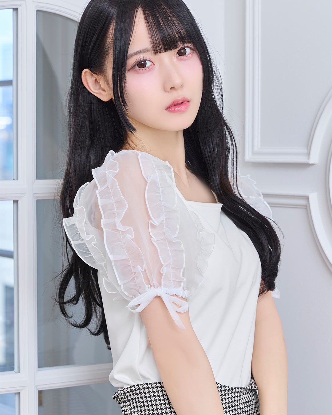 美品 litmus Gathered puffy top リトマス トップス 白 litmus Gathered puffy top #white