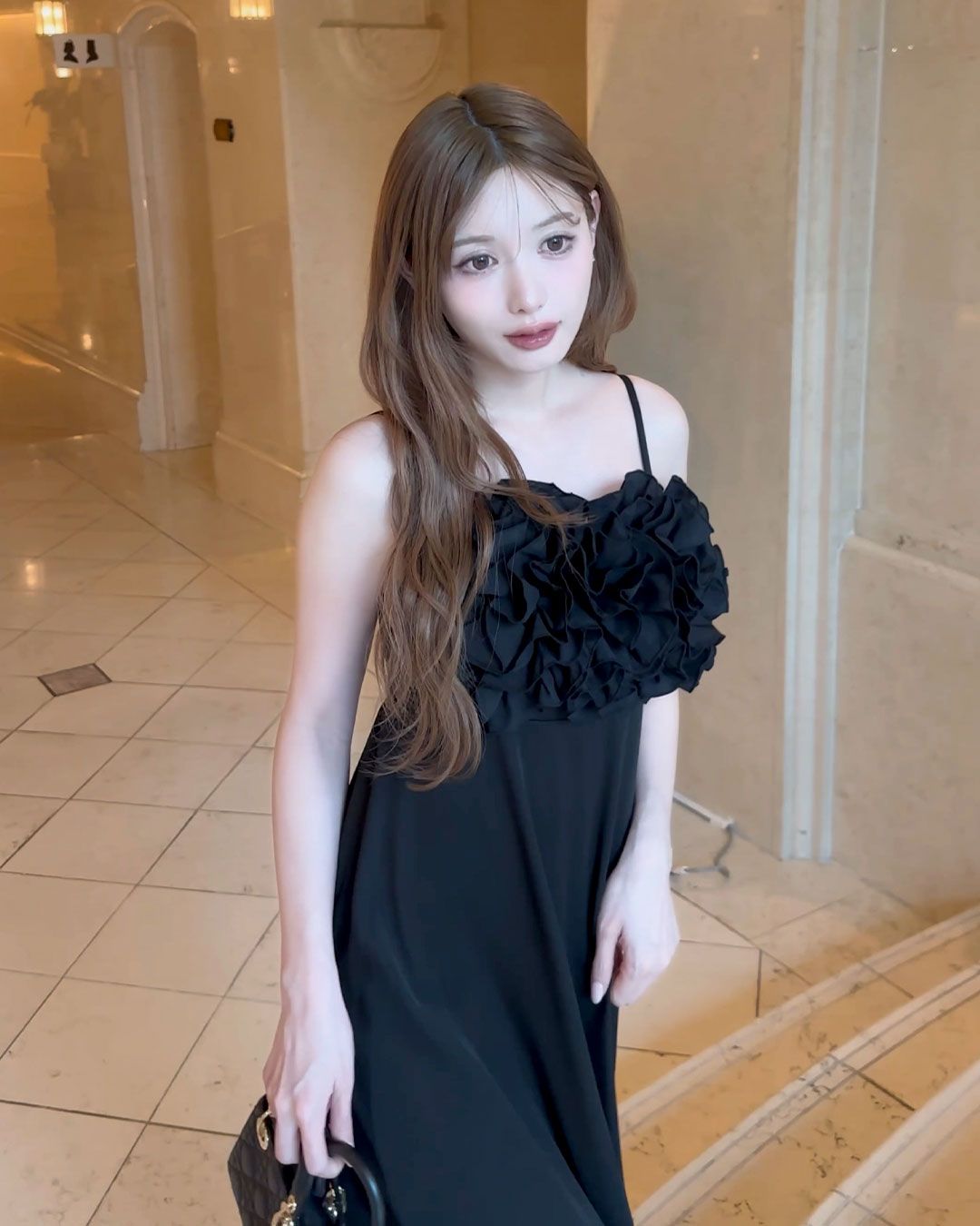 新品 セクシーダイナマイト NANA コラボ フリルワンピース ブラック 黒色 新品 セクシーダイナマイト NANA コラボ フリルワンピース
