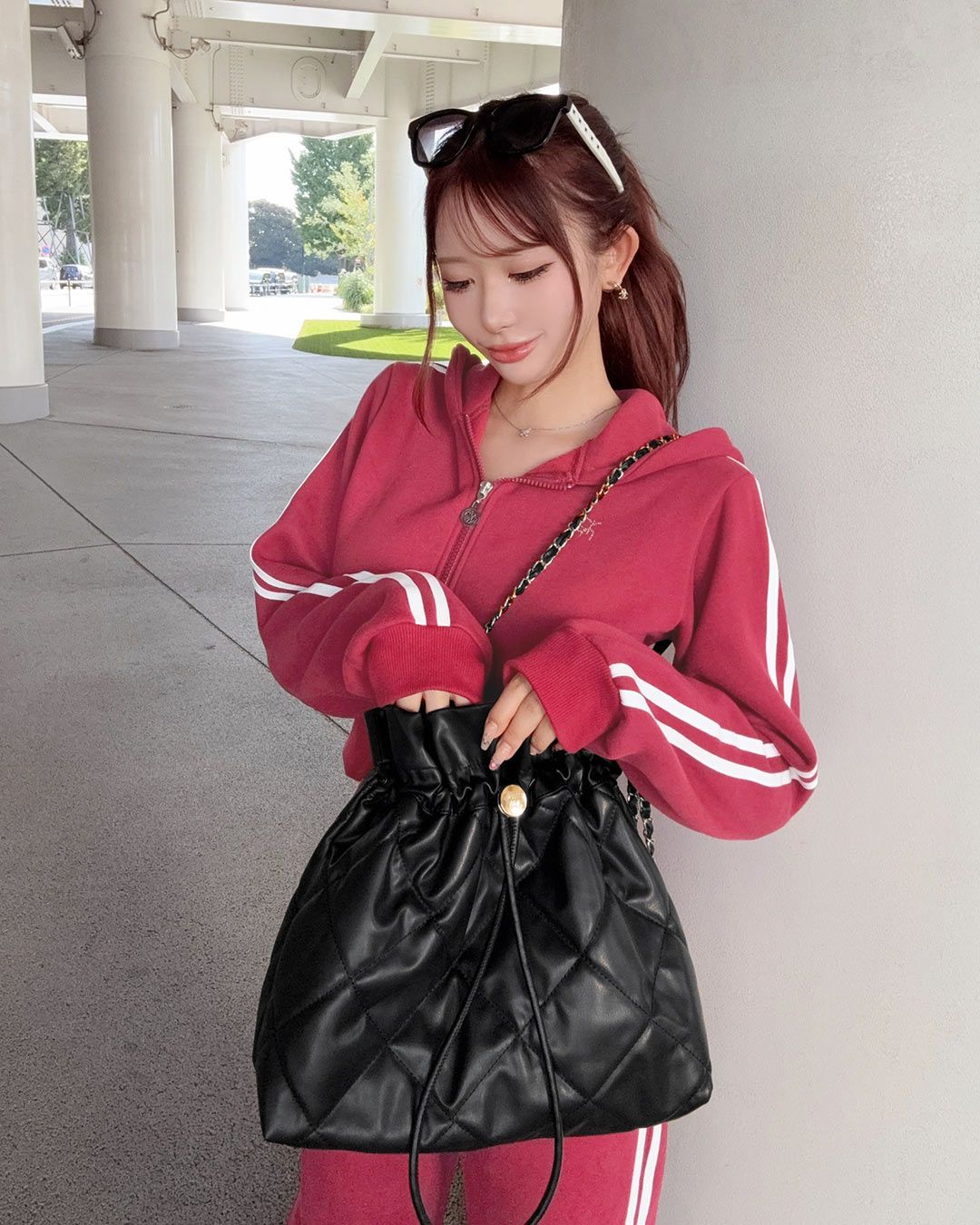 キルティングトート ブラック | ファッション通販＆メディアMyColor