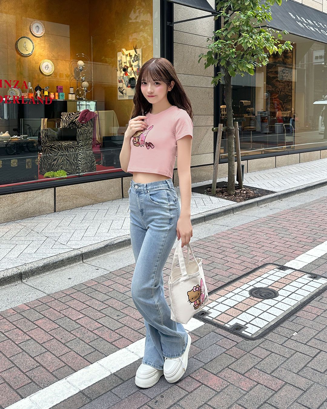 Rady カッティングストレートワイドデニム 24インチ Rady カッティングストレートワイドデニム 24インチ Rady