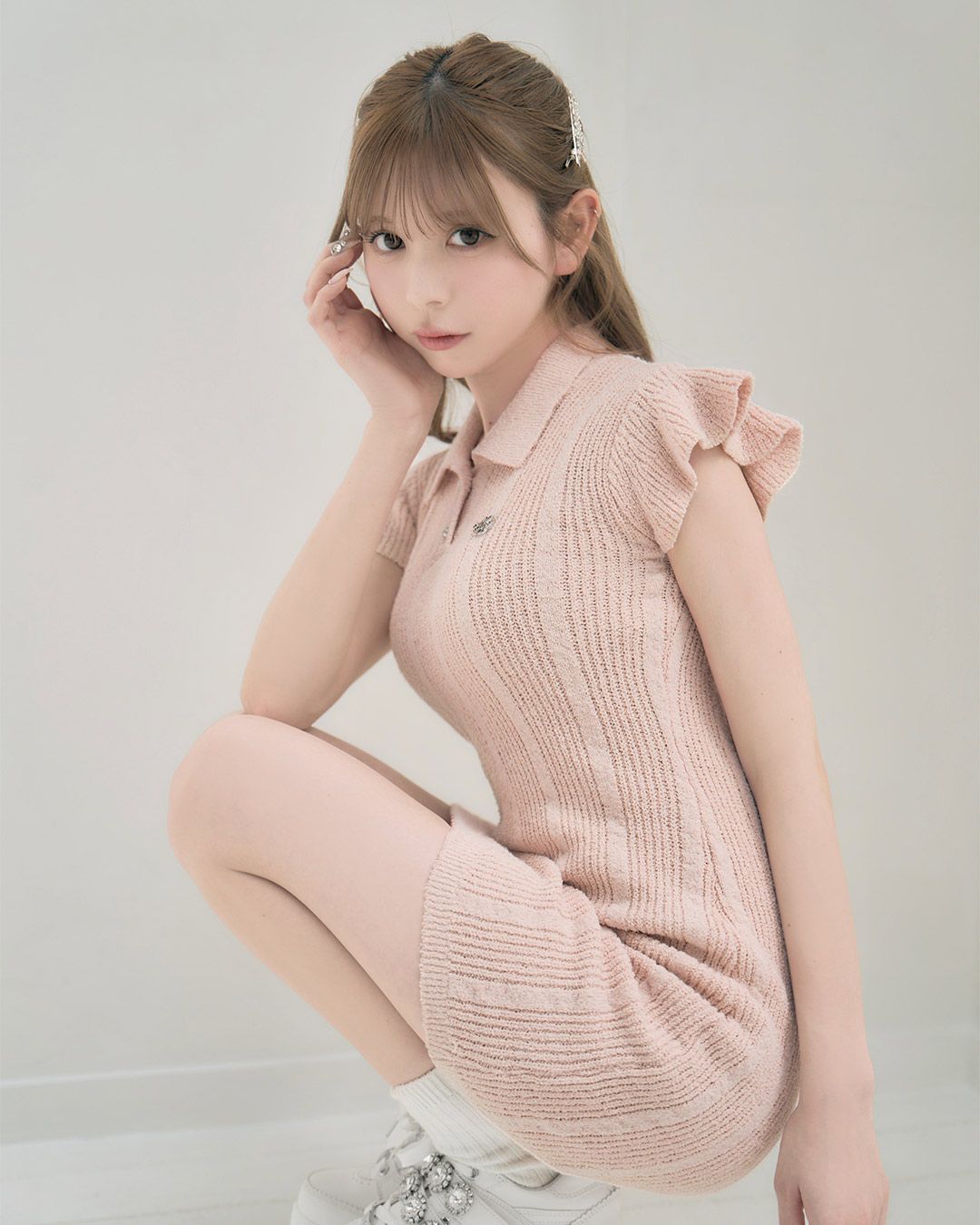 Marques'Almeida◆フレアスリーブラッフルワンピース Marques'Almeida◇フレアスリーブラッフルワンピース