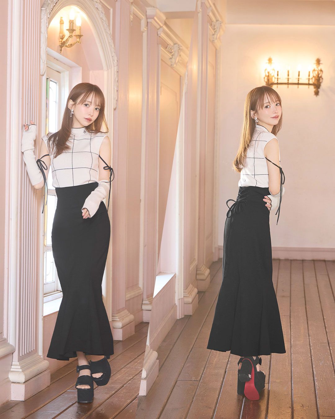 大人の美脚スカート ブラック | ファッション通販＆メディアMyColor