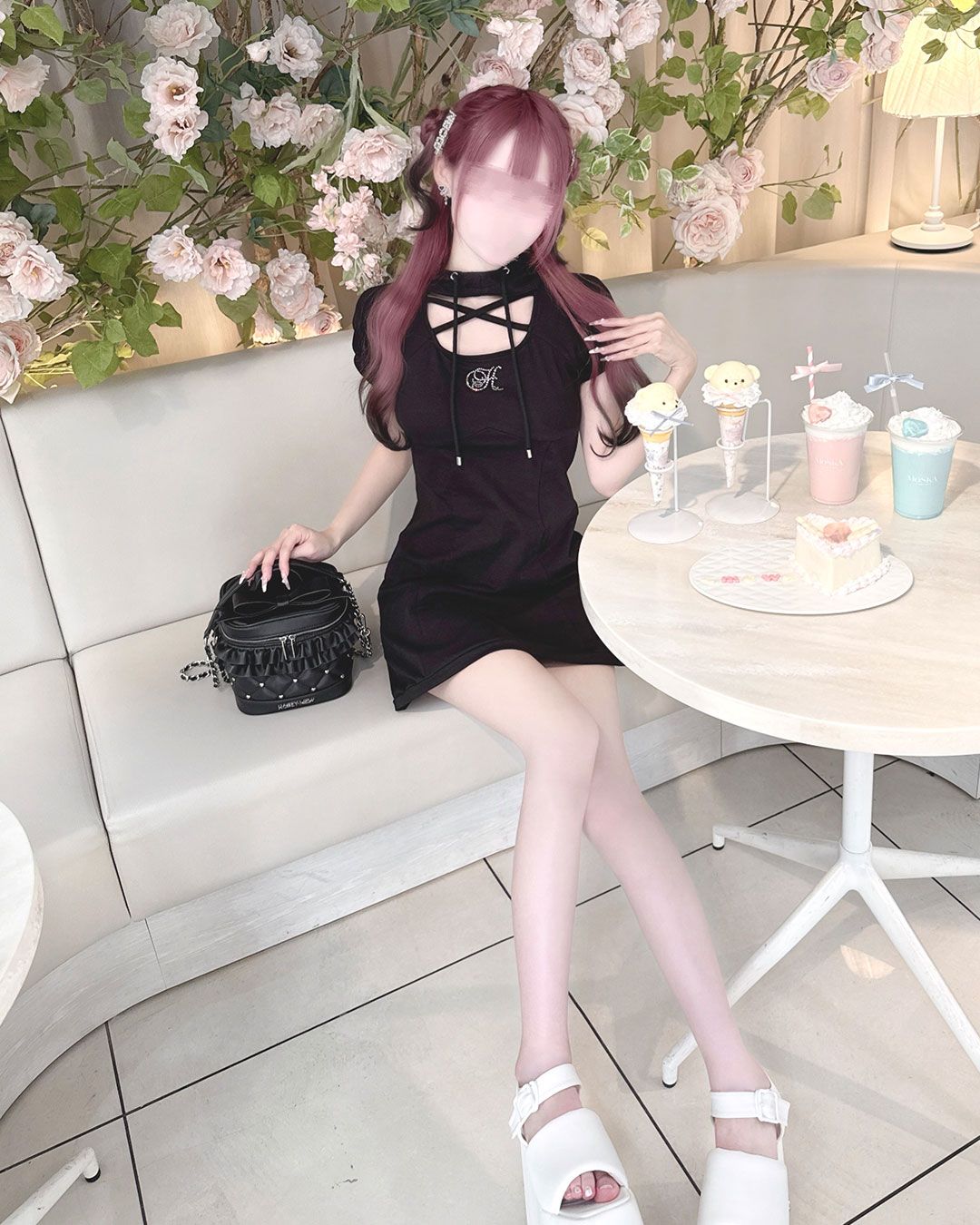 クロスパーカーワンピース クロスパーカーワンピース ブラック | ファッション通販