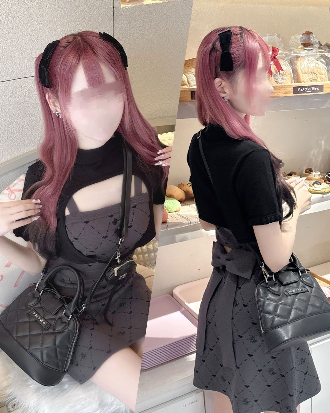 ミシェルマカロン HWモノグラムアンサンブルワンピース HONEYMEW