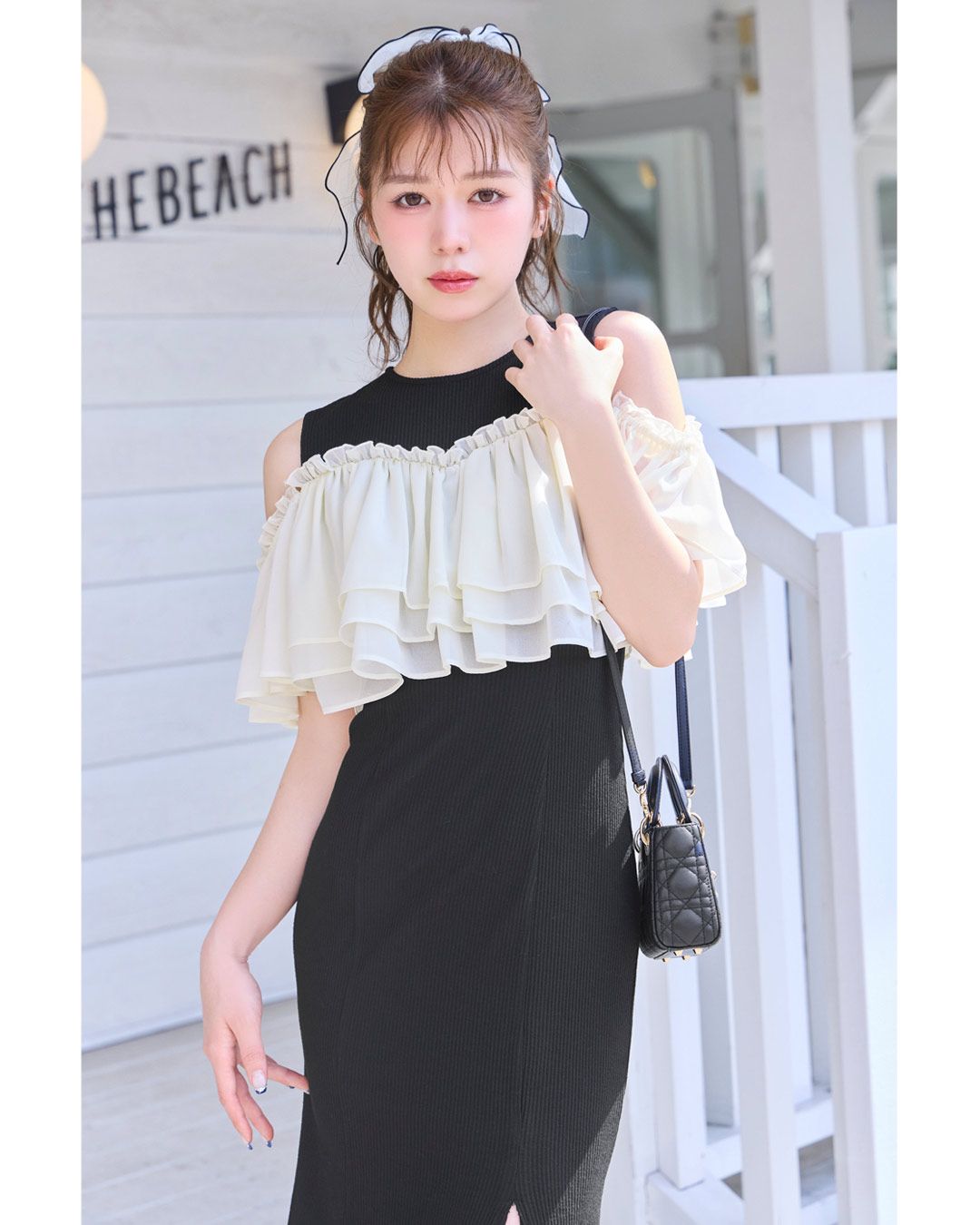 ドノバン 福袋　ブラック フリルティアードワンピース Vin｜フリルティアードワンピース | Rakuten Fashion(楽天
