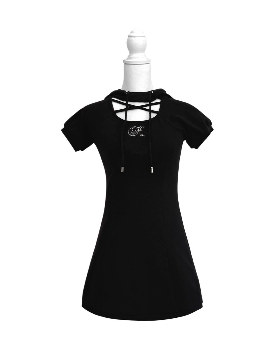 クロスパーカーワンピース ブラック | ファッション通販＆メディア