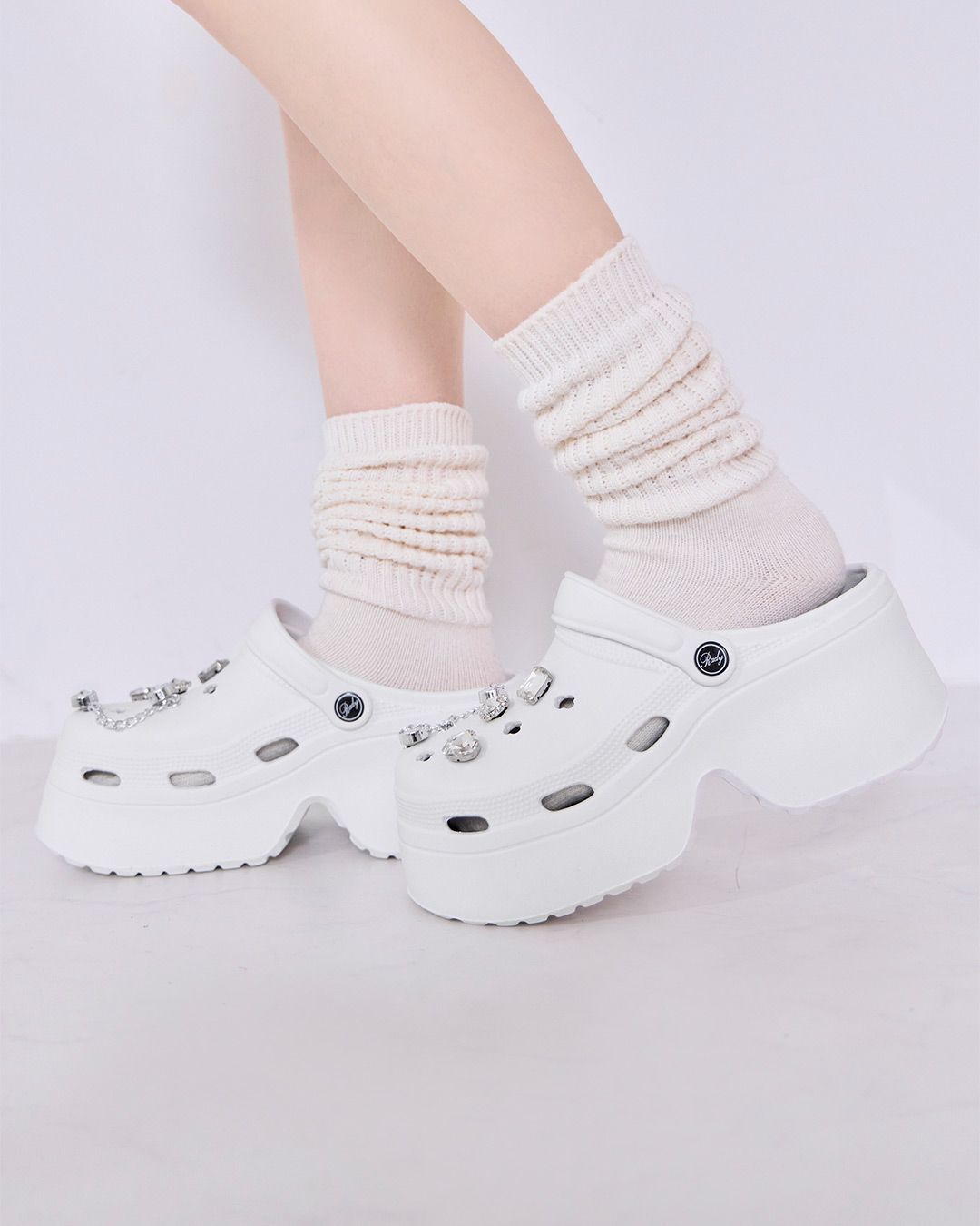 Rady ビジュー 厚底 サンダル 美脚 Rady厚底ビジューサンダル ブラック Sサイズ - メルカリ