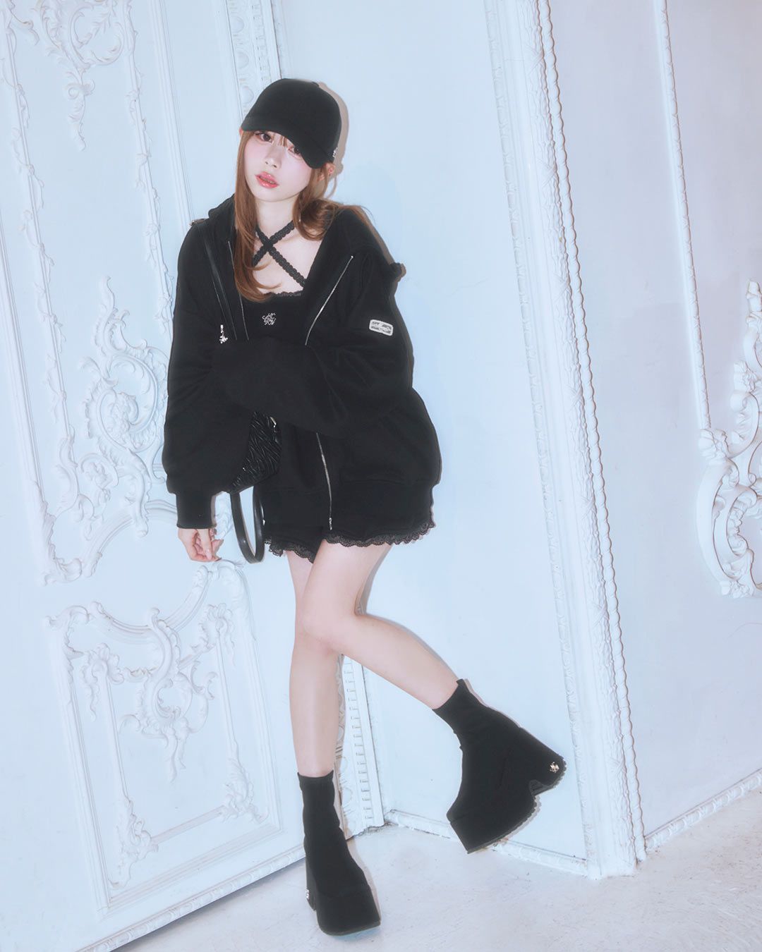 小顔になれる♡キャップ ブラック | ファッション通販＆メディア