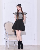 ダブルフレアスリーブリボントップス ベージュ | ファッション