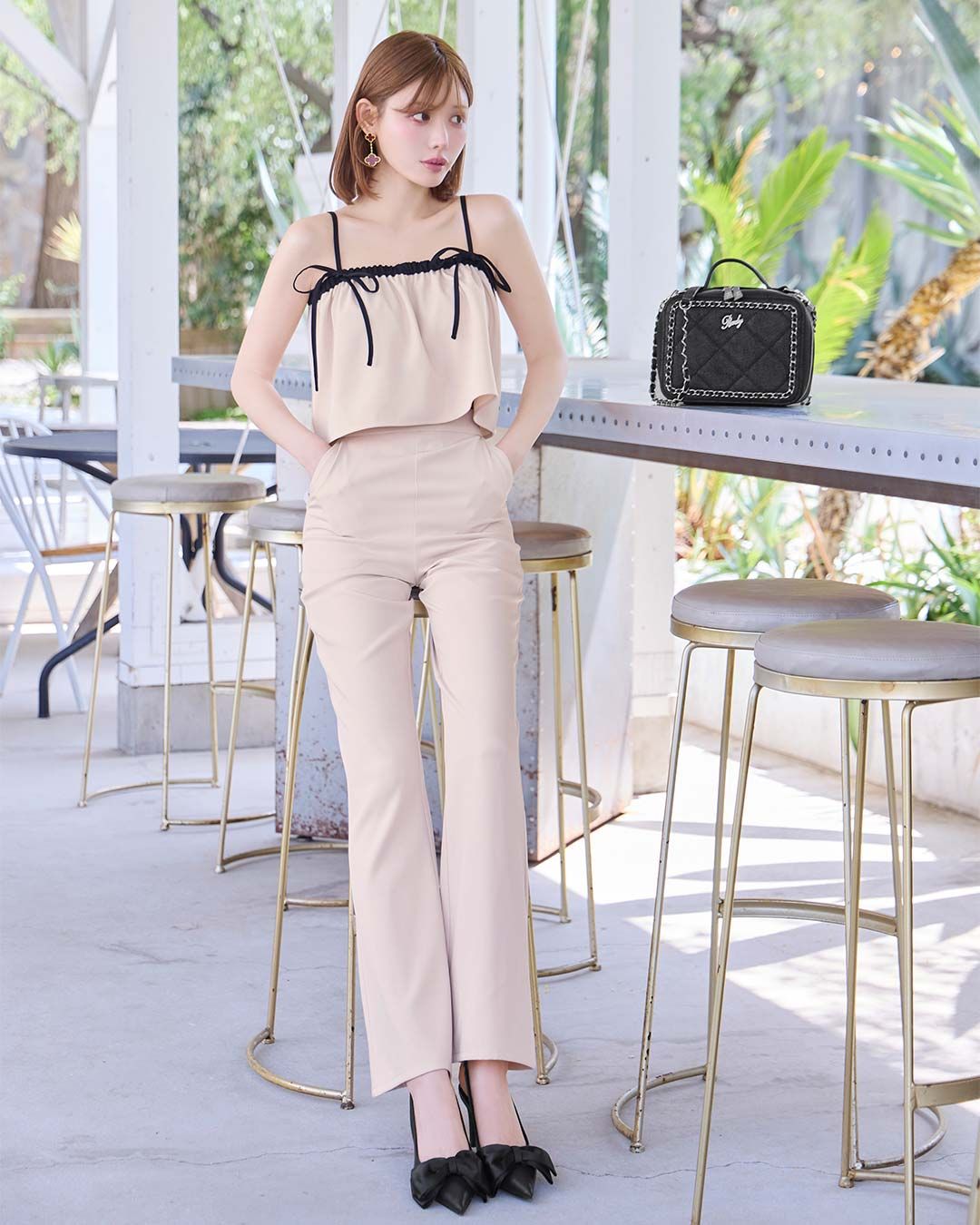 rady デニムキャミソールサロペット ブラック Mサイズ 残り2 rady