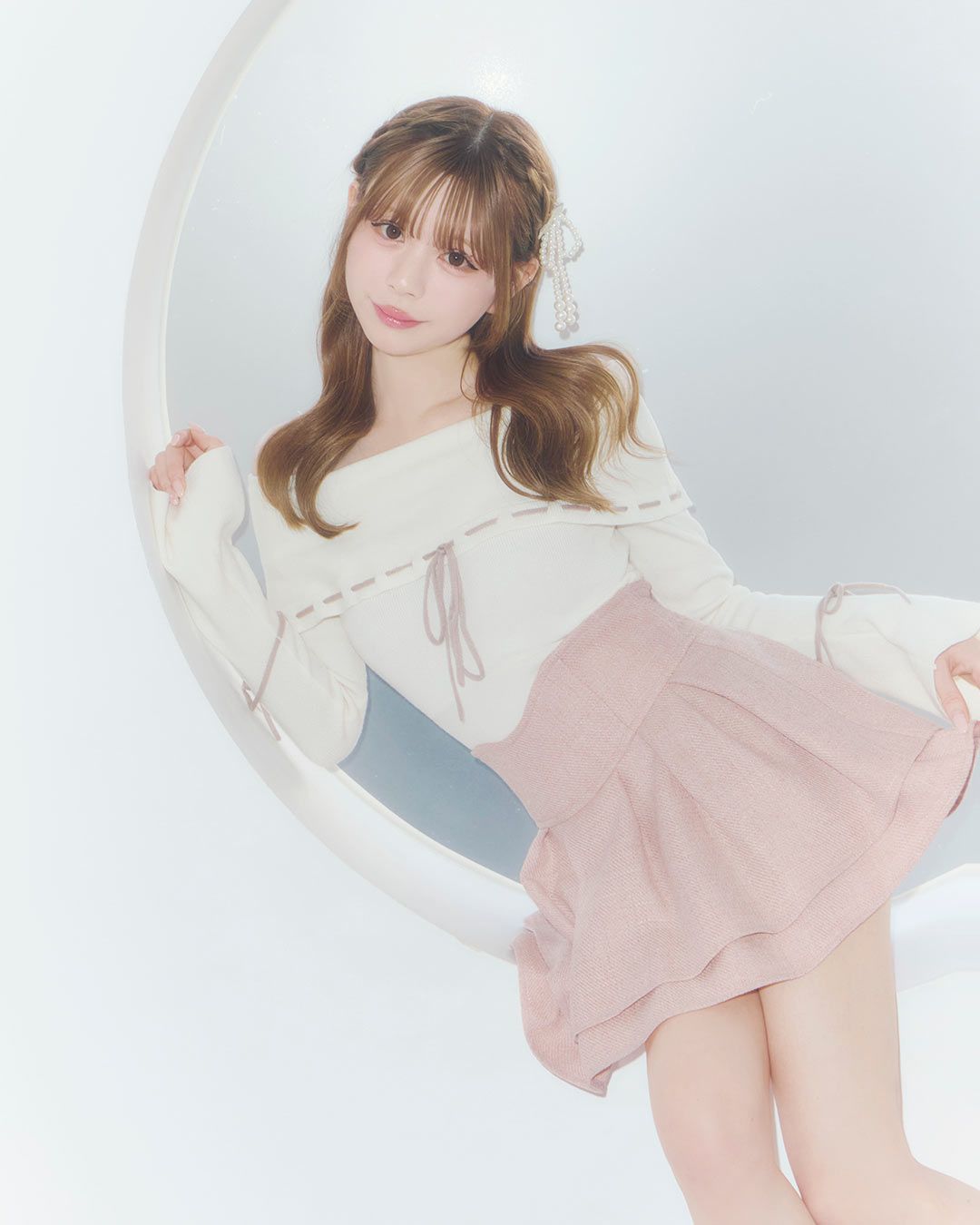 美脚エレガントツイードスカート ピンク | ファッション通販＆メディア