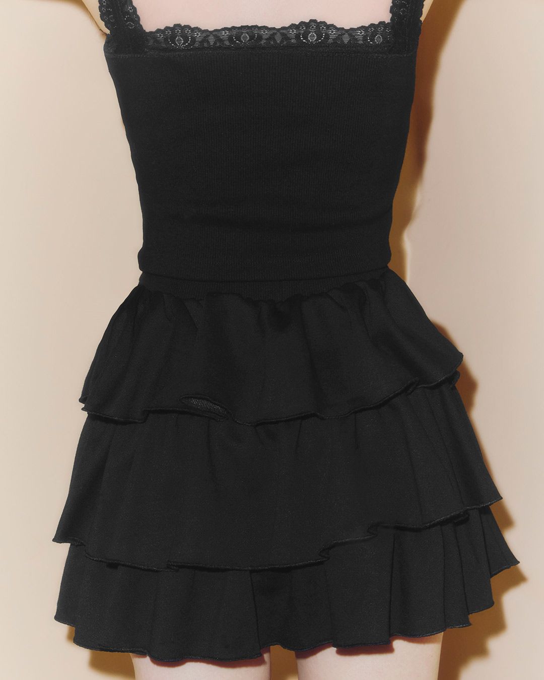 ティアードスカートセットアップ グレー | ファッション通販＆メディア