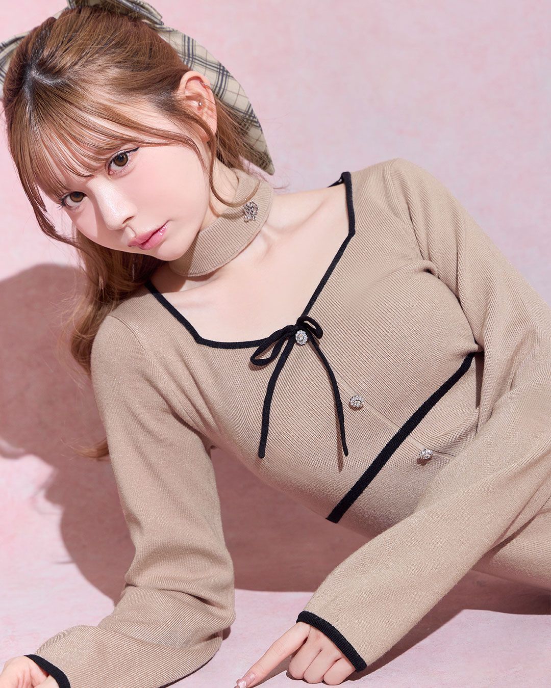 ❤️人気新作 新品♡SelfPortrait ピンクニットミニワンピース♡　B19 楽天市場】3色セット セクシーでかわいい タートルネック