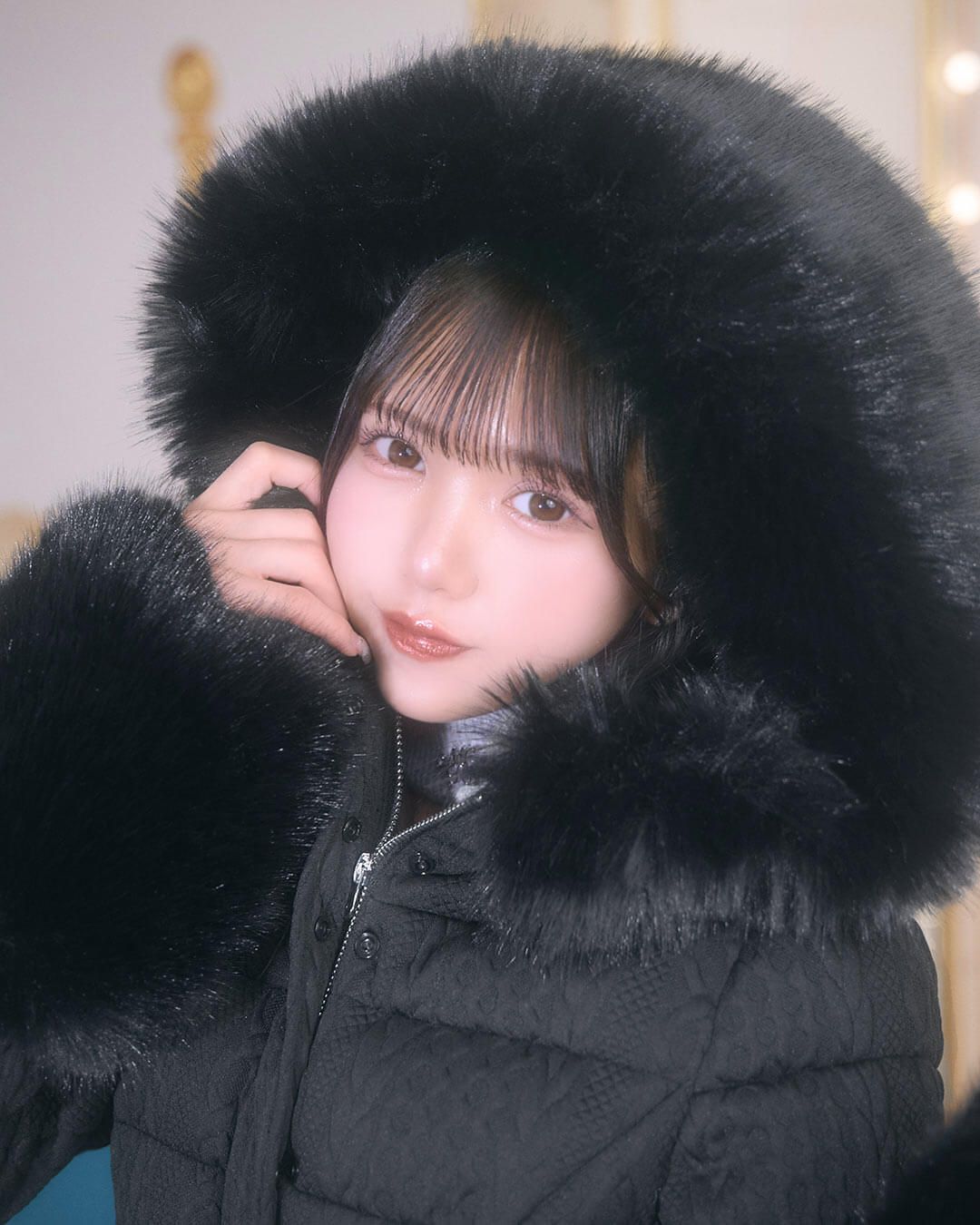 ケーブル柄ベルトダウンコート ブラック | ファッション通販＆メディア