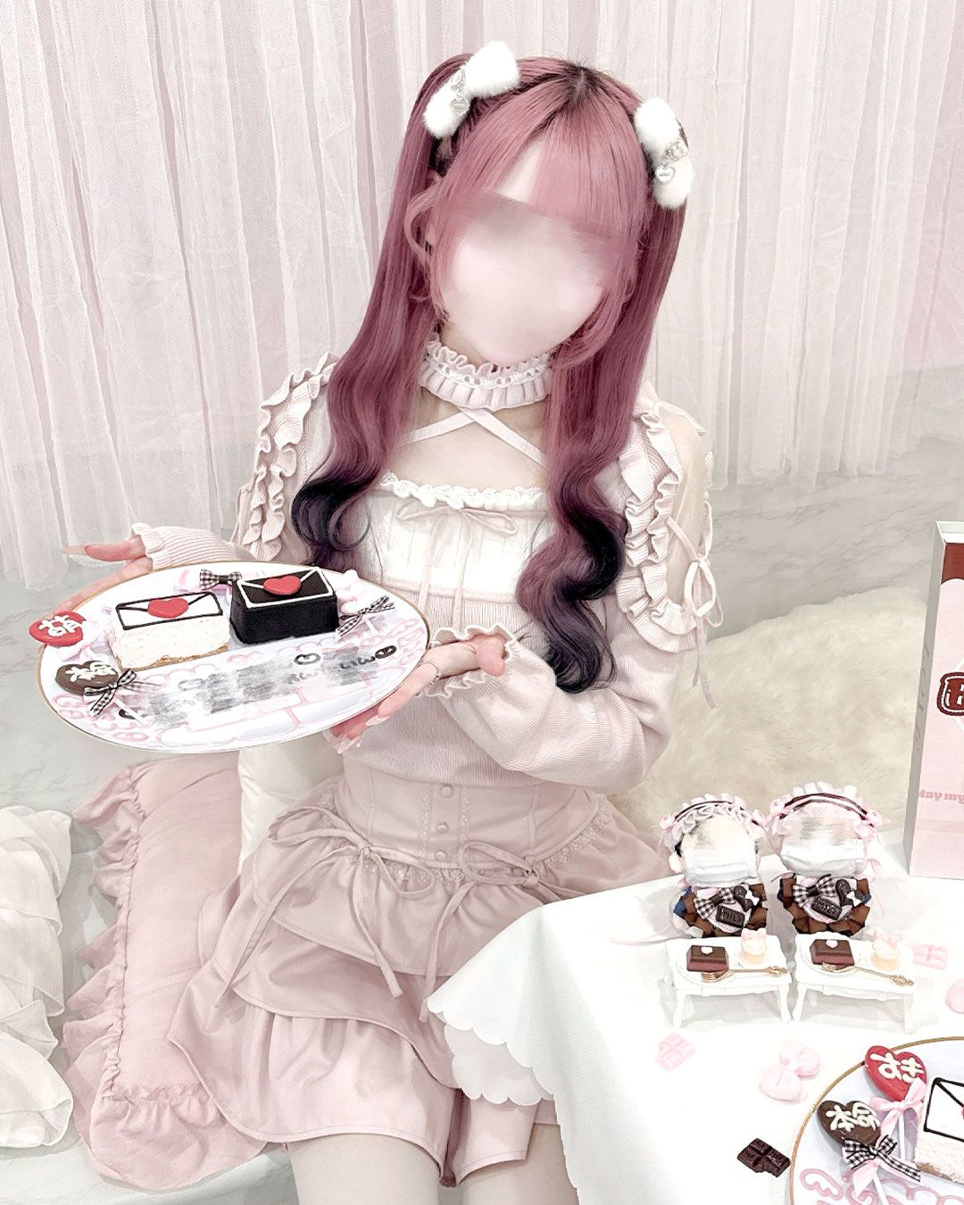 ハニーミュウ チョーカー付きフリルショルダートップス チョーカー付きフリルショルダートップス ホワイト | ファッション通販