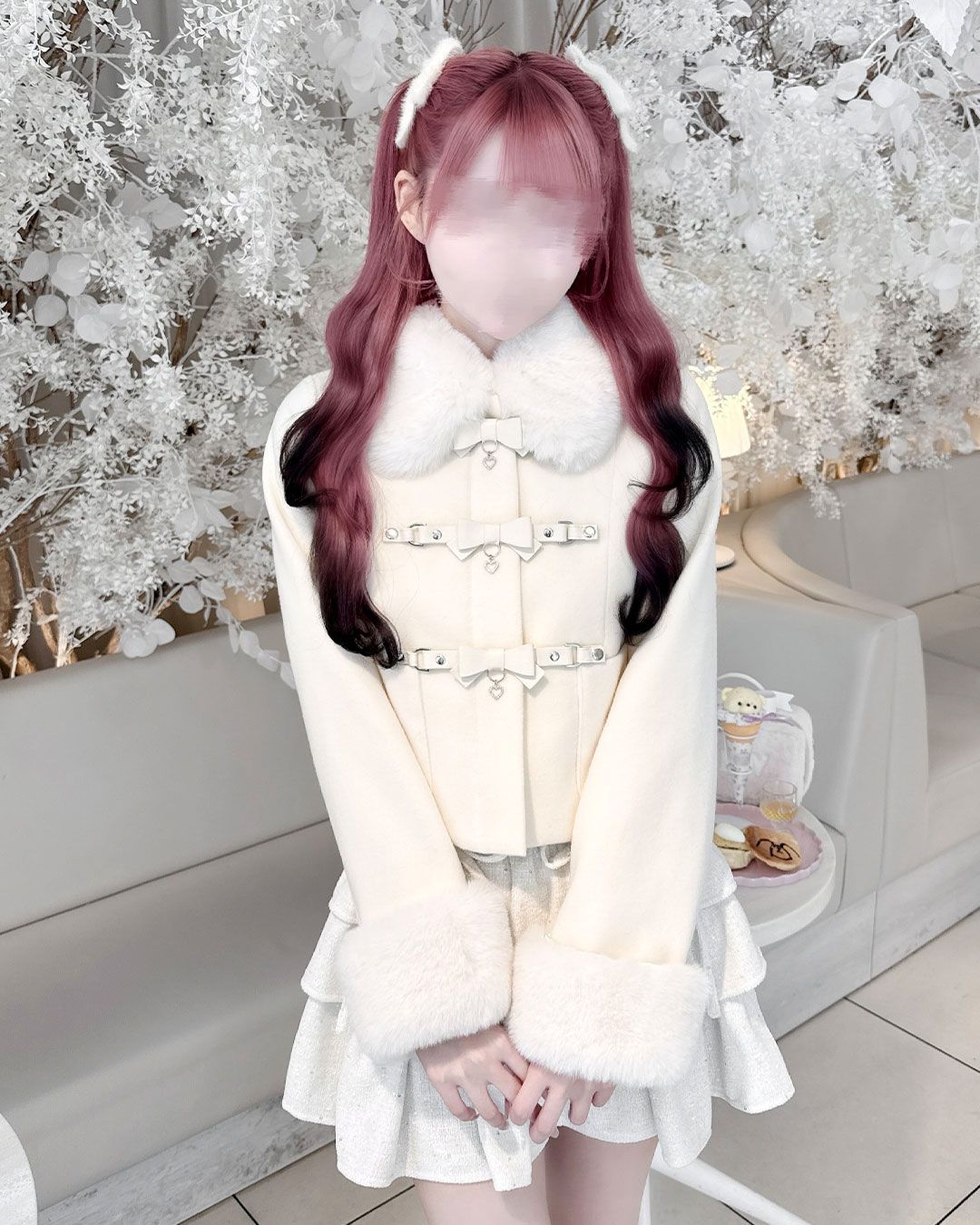 ベルトリボンショートコート ブラック | ファッション通販＆メディア