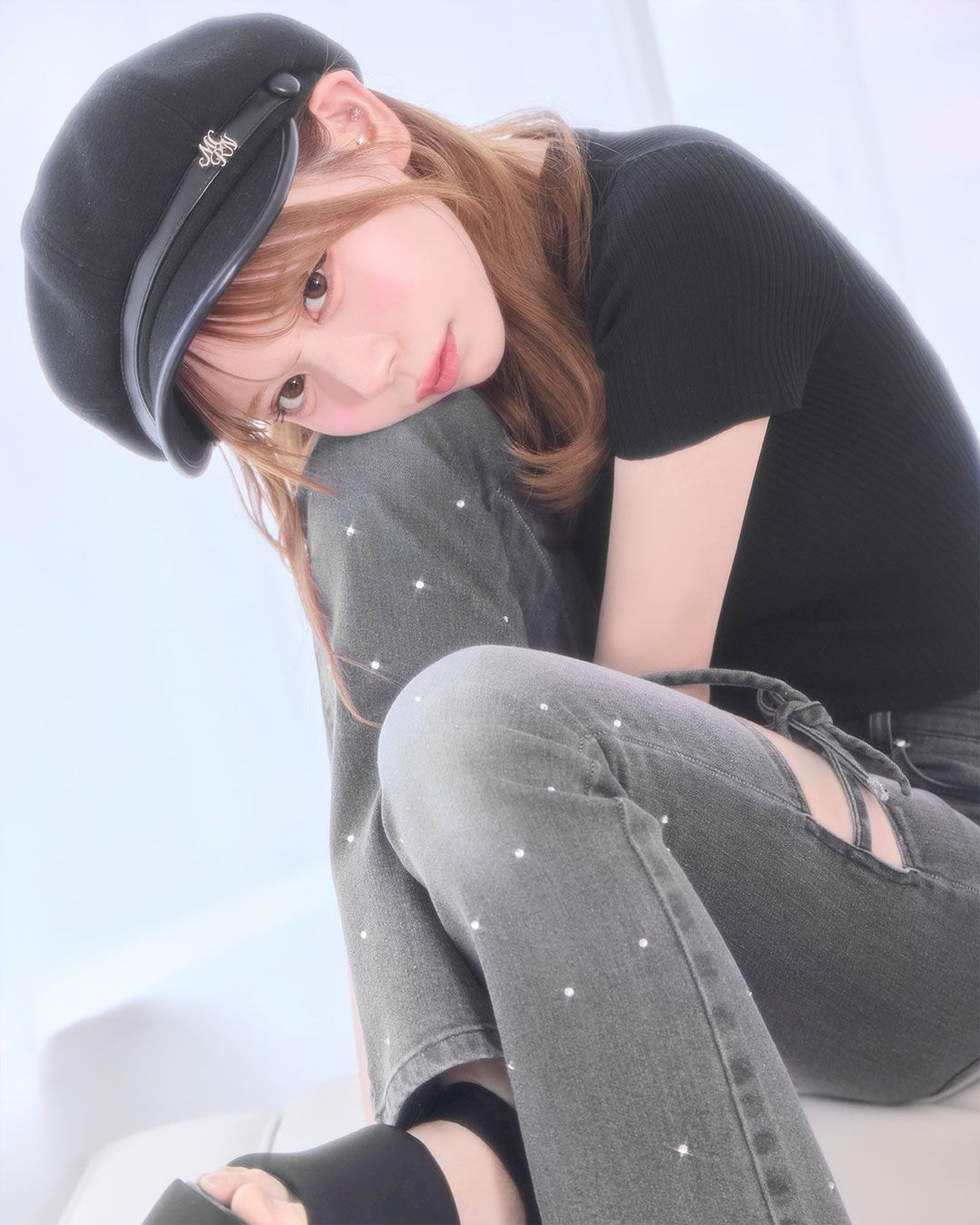 -5kg美脚デニム（ビジューリボン） グレー 24インチ 5kg美脚デニム（ビジューリボン） ライトブルー | ファッション通販
