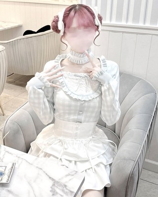 ビッグリボンチェックアンサンブルプリーツワンピース ブラック