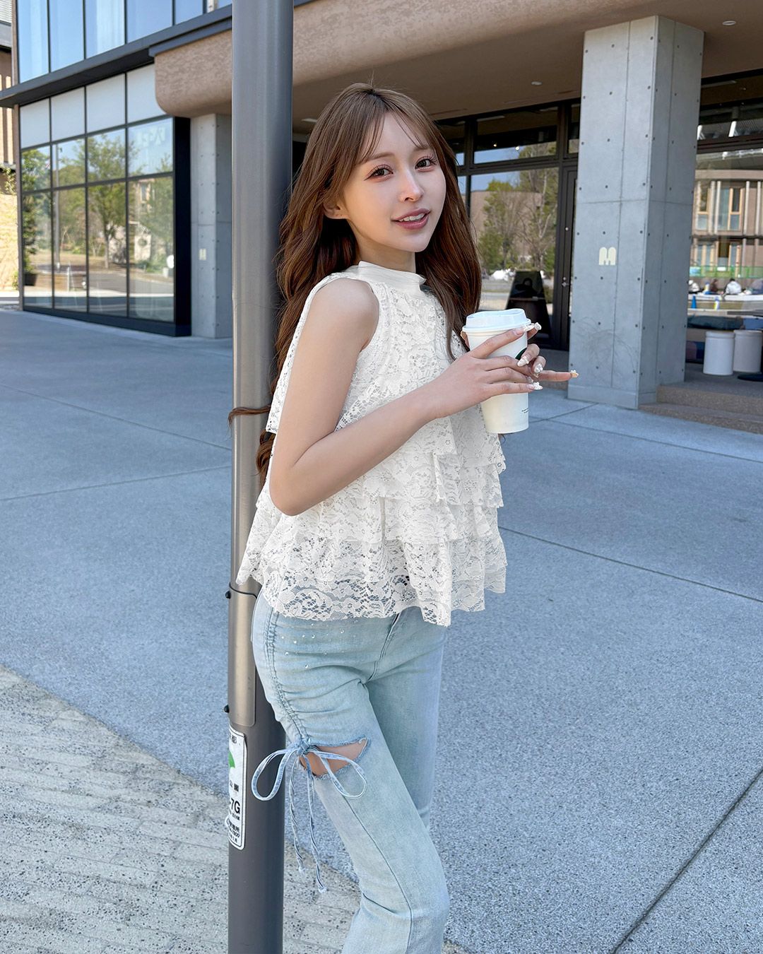 マイネ アシンメトリートップス ブラウス カットソー ノースリーブ 変形 F 黒 marai（マーライ） シャツ ブラウス シャツブラウス アシンメトリー
