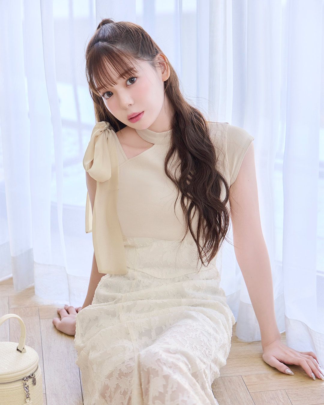 リボンマーメイドワンピース アイボリー | ファッション通販＆メディア