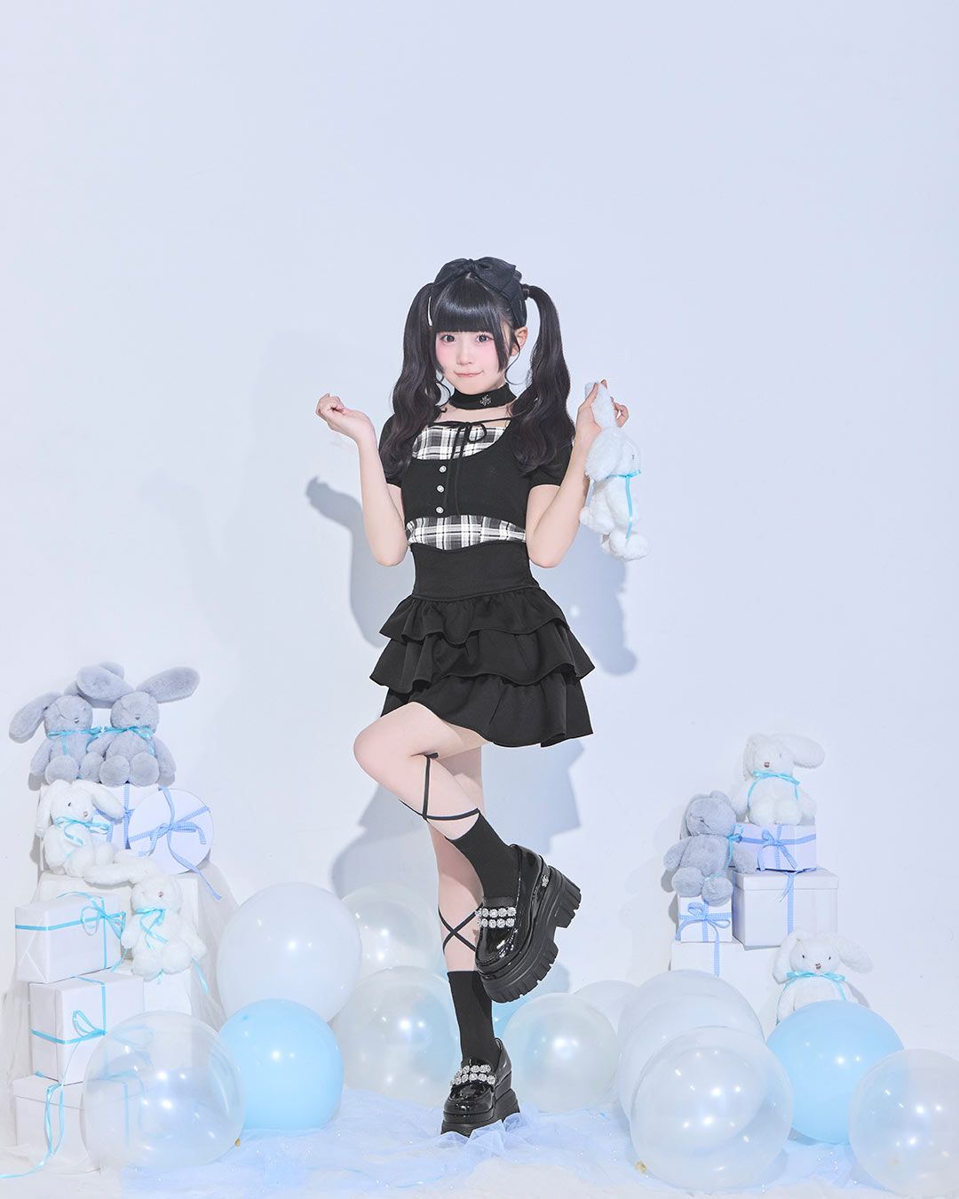 ミシェルマカロン ビジューエナメル厚底ローファー ビジューエナメル厚底ローファー ブラック | ファッション通販
