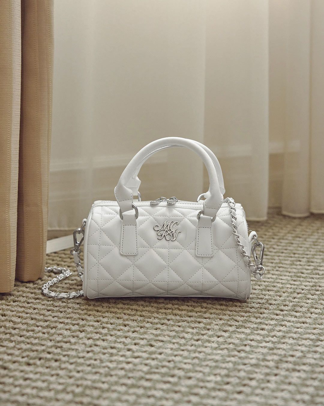 キルティングミニボストン ブラック | ファッション通販