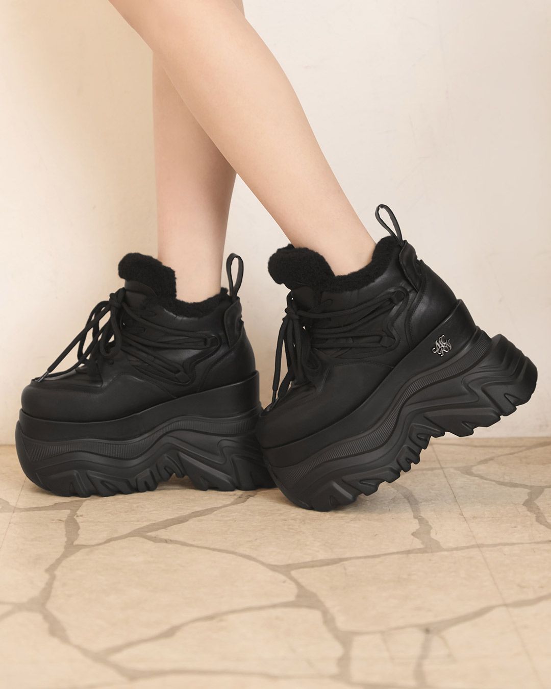 厚底ファースニーカー ホワイト | ファッション通販＆メディアMyColor