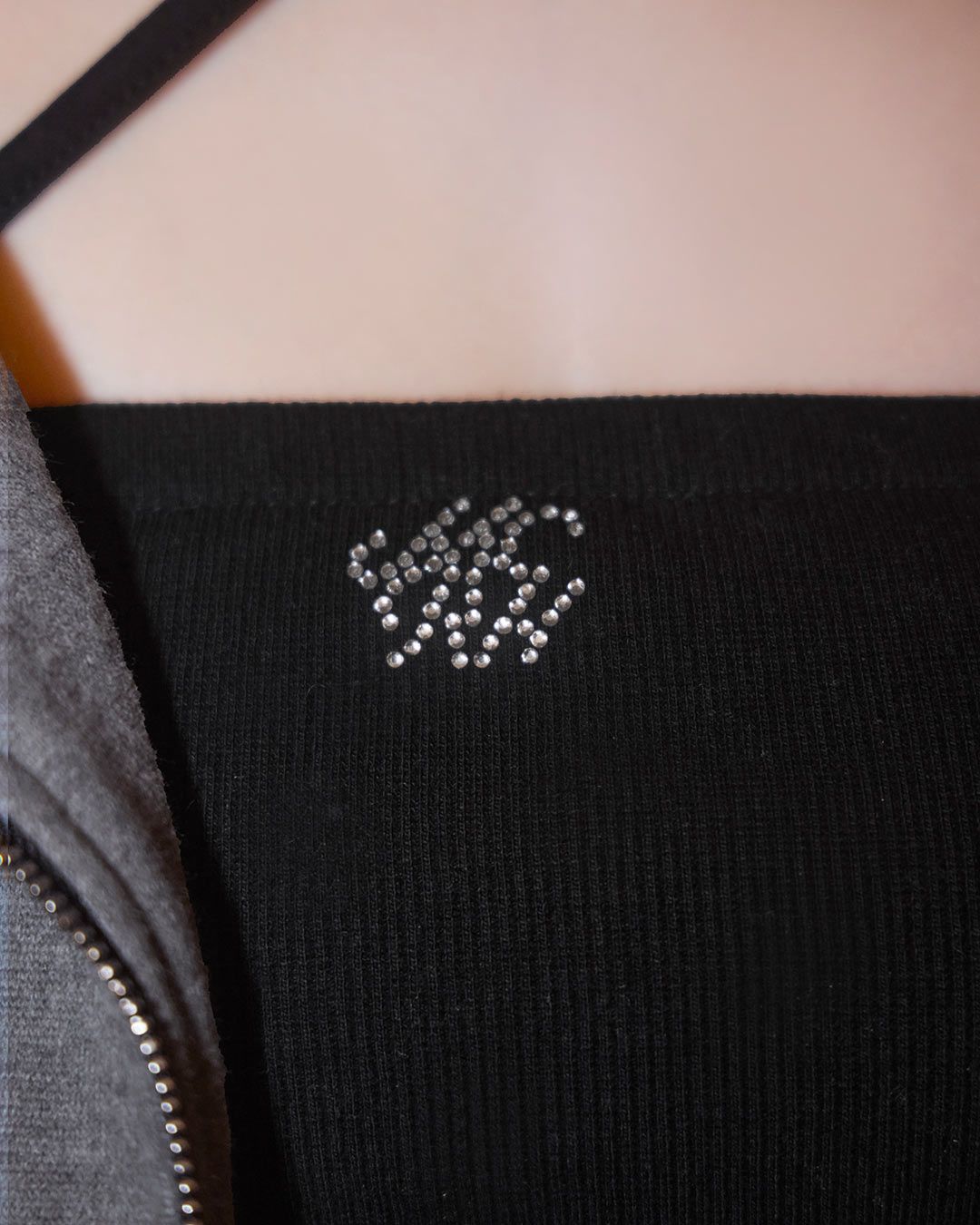 レースティアードセットアップ3点セット ブラック