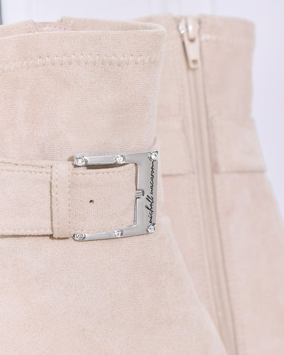 ミシェルマカロン　バックルショートブーツ　Sサイズ　♥︎ベージュ♥︎　残り1 バックルショートブーツ ベージュ | ファッション通販＆メディア