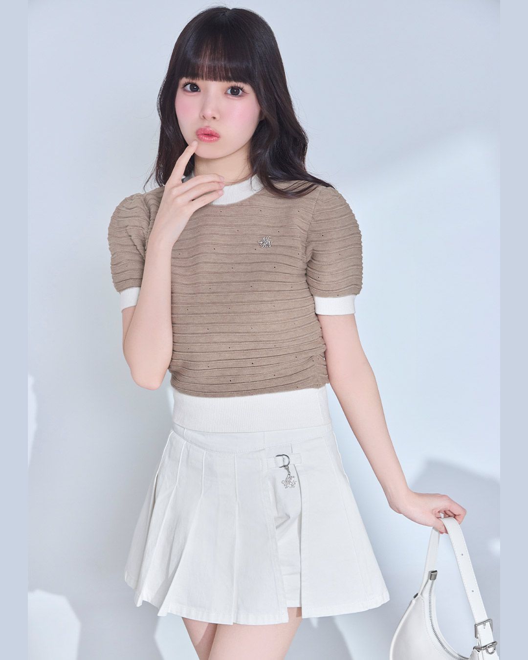 美脚デニムスカパン ライトブルー | ファッション通販＆メディア