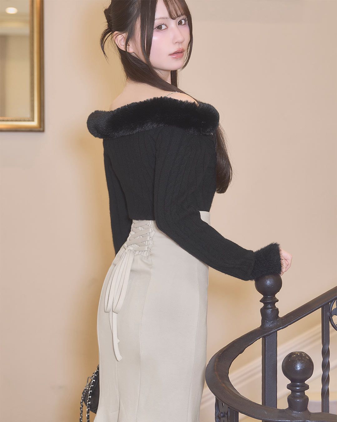 大人の美脚スカート ブラック | ファッション通販＆メディアMyColor