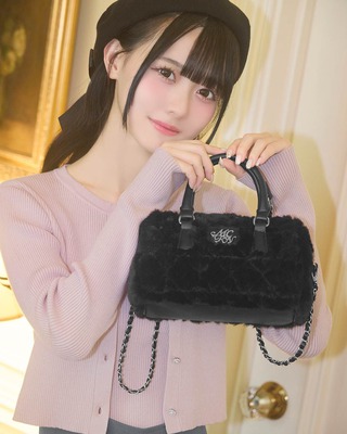 新品未開封　ビッグリボンバニティショルダー　ブラック　ミシェルマカロン アクセサリー/小物類