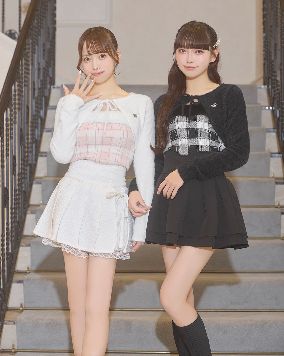 ミシェルマカロン リボンツイードプリーツスカパン ホワイト ミシェルマカロン リボンツイードプリーツスカパン ホワイト リボン