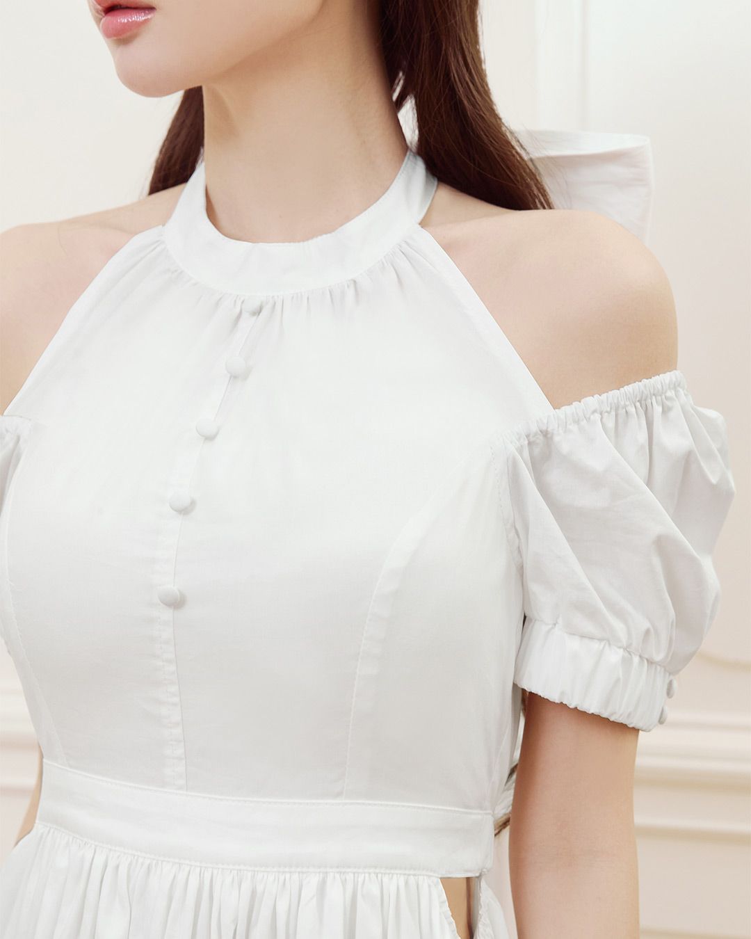 Back Ribbon Etoile Dress ホワイト | ファッション通販＆メディア