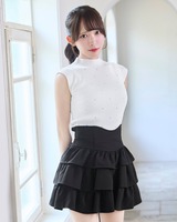 フリル美脚スカート ブラック | ファッション通販＆メディア