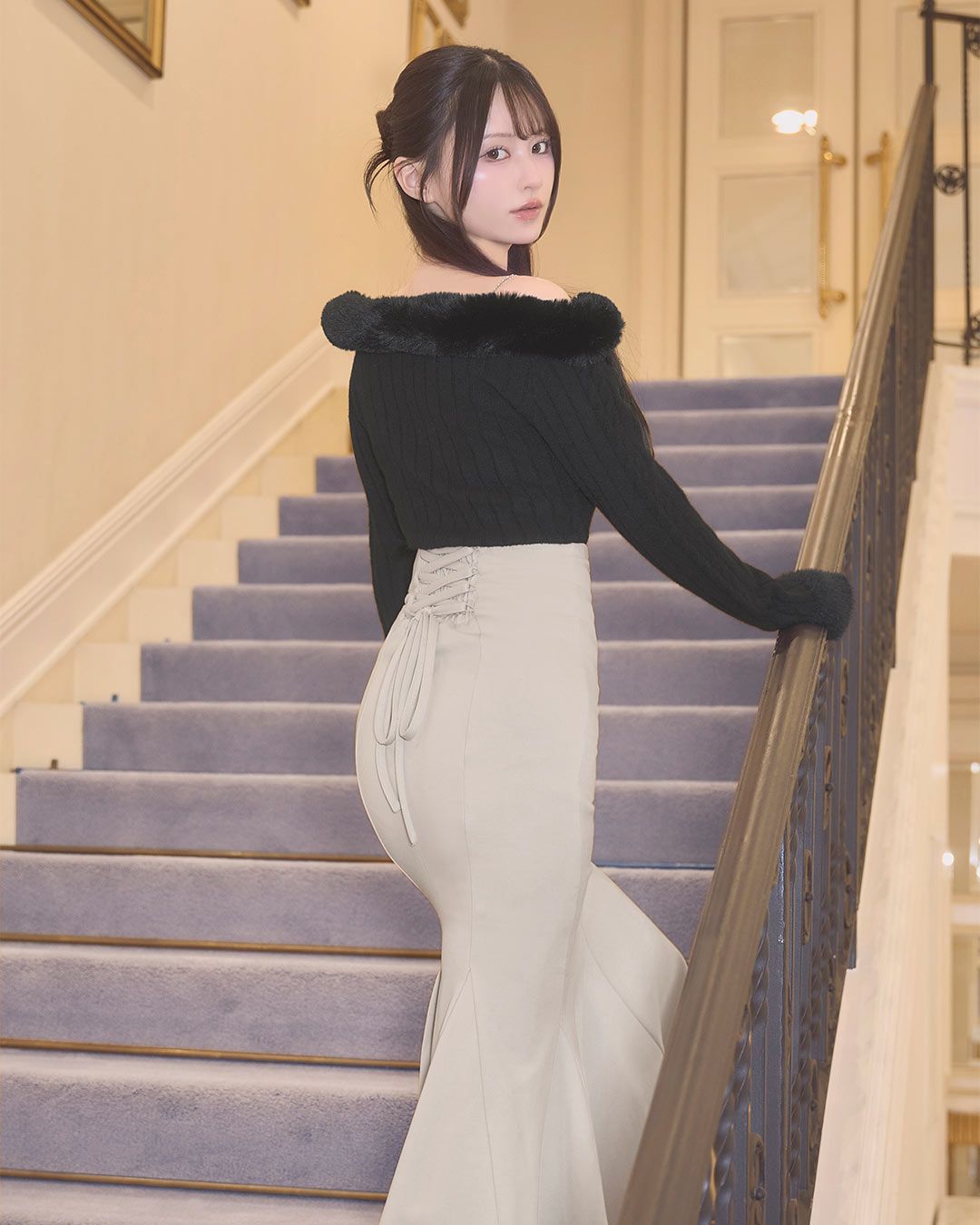 大人の美脚スカート ブラック | ファッション通販＆メディアMyColor