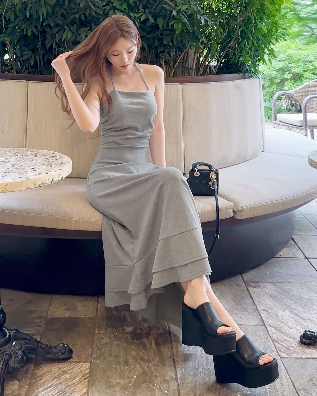 KAREN MILLEN* ホルターネック マキシワンピース 日本未入荷☆Karen Millen ホルターネックマキシワンピース