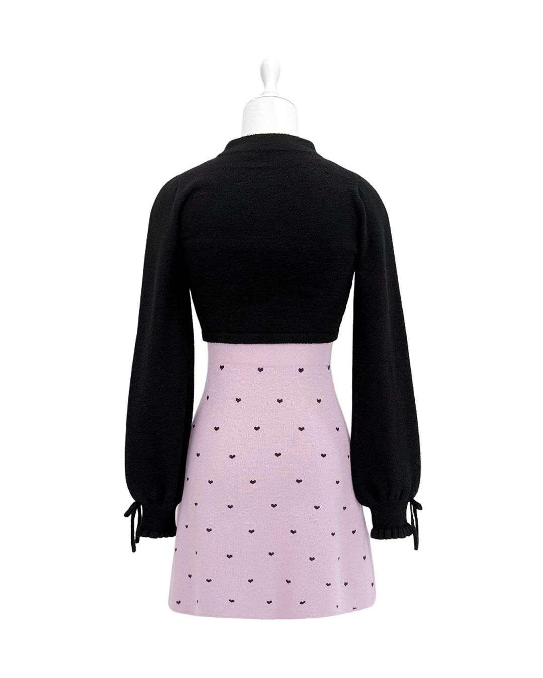 pimiri cafe Collaboration】Luv ダブルリボンアンサンブルワンピース