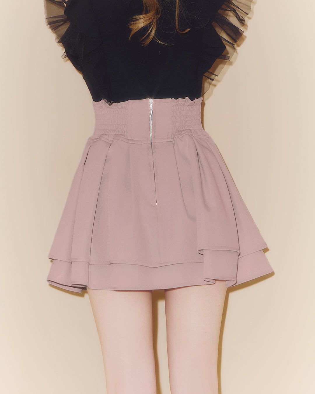 殿堂入り!!美脚になれるスカート♡（インナーパンツ付） ブラック