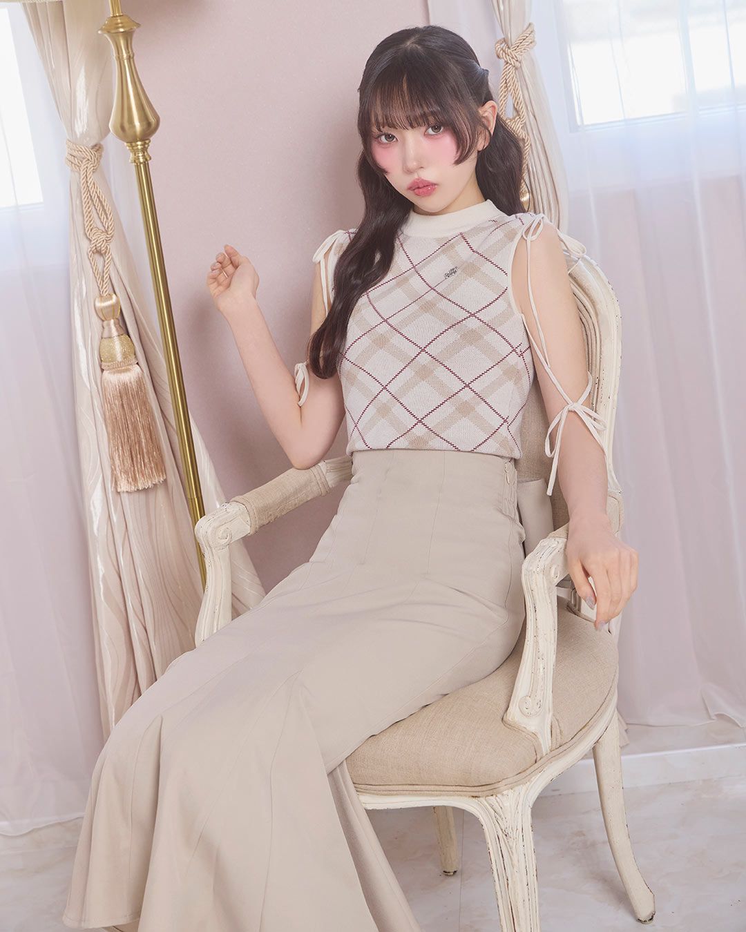 大人美脚リボンスカート アイボリー | ファッション通販＆メディア